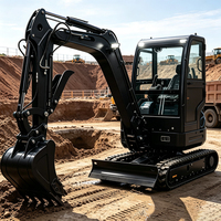 Mini Excavator CE 1 Ton, Mesin Penggali Kecil untuk Dijual, Harga Grosir, Pasokan Langsung Pabrik untuk Pasar Uni Eropa, Penggunaan Konstruksi dan Pertanian