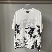 Kaos Pria Berkualitas Tinggi 100% Katun, Streetwear, Grafis, Oversize, Motif Campuran Emosi