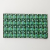 Ensemble de Mahjong Américain Esthétique à Quatre Couches en Acrylique, Fond Vert Citron, Motifs Chinoiserie, Vase en Porcelaine à Points, Fleurs, Plateau, Coffret Cadeau