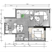 Service de design d'intérieur complet pour appartement, dessin CAO 2D et visualisation 3D pour hôtel