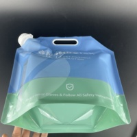 Pochettes souples 5L avec bec verseur, sacs à boisson verticaux de type gallon, sacs en plastique refermables avec poignée