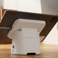 Support de comptoir en aluminium stable pour iPad POS - Support de tablette réglable et amovible pour caisse de restaurant
