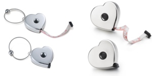 Ruban à mesurer rond avec logo personnalisé de 1 mètre de ruban à mesurer de poche en métal plaqué argent pour les marques mondiales et les cadeaux promotionnels - Product Image 5