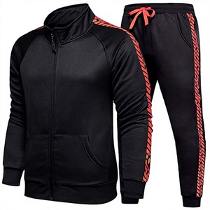 SUPREX ENTERPRISES SE-TS-04 Survêtement de sport pour homme, automne, jogging, séchage rapide et respirant, spandex, personnalisable en /noir/blanc/ - Product Image 4