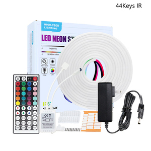 LED 네온 라이트 스트립 12V 라인 조명 방수 <span class=keywords><strong>5</strong></span>미터 세트 플렉시블 6*12 RGB 실리콘 로프 라이트 - Product Image 5