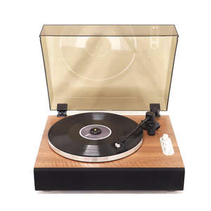 Tocadiscos de Vinilo Moderno de Madera para Escritorio, con Altavoz Integrado, 2 Velocidades, para Decoración del Hogar, Audio de Alta Fidelidad - Product Image 4
