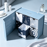 Boîte de calendrier de l'avent de Noël en carton écologique avec fermeture magnétique, design 12 jours, finition mate