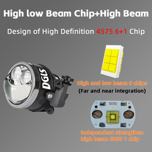 DGLS Phổ 3 Inch Ba Màu 120W 12000lm LED Đèn Chiếu Sương Mù Bi LED H4 12V 24V LED Laser Sương Mù/Lái Xe Đèn Cho Xe - Product Image 3