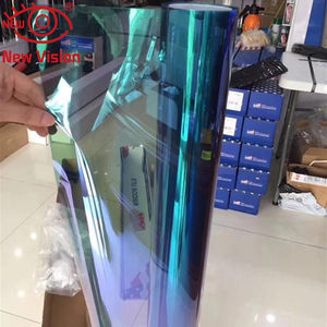 1.52*30m coloré voiture fenêtre verre décoration caméléon <span class=keywords><strong>Film</strong></span> isolation thermique IRR 92% Uv preuve 70% VLT violet <span class=keywords><strong>Cameleon</strong></span> fenêtre teinte - Product Image 4