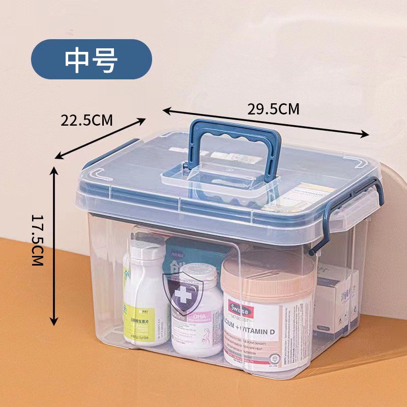 Modern Design Storage Box Set Emergency Medicine Pill Case Aluminum Portable Medicine Storage Handle Injection PP Material