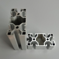 Profilé en aluminium extrudé standard européen, robuste, à rainure en T, 6063 anodisé, pièces modulaires pour la construction de machines