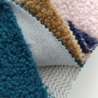 Tissu polaire tricoté 300 g/m² en peluche Teddy, chaud, multicolore, 100 % polyester, certifié Oeko-Tex Standard 100, vente en gros, personnalisable