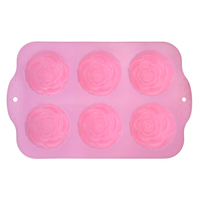 Moule à gâteau en silicone en forme de rose pour la Saint-Valentin, mariage, dessert, chocolat, pâtisserie
