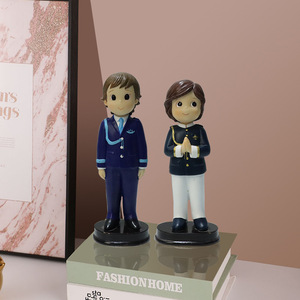 Figuras de resina, adornos de personajes de dibujos animados, decoración del hogar, regalo artístico artesanal para esposa, amigo, colega, compañero de clase - Product Image 2