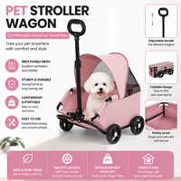 Poussette pliable légère pour animaux de compagnie, cadre en acier carbone, tissu Oxford, pour chiens et chats de petite taille, caniche, usage extérieur – Vente chaude
