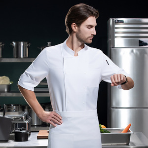 Giacca <span class=keywords><strong>da</strong></span> <span class=keywords><strong>Chef</strong></span> per Ristorante, Uniforme <span class=keywords><strong>da</strong></span> Cucina, Giacca <span class=keywords><strong>da</strong></span> Cuoco Doppiopetto per <span class=keywords><strong>Uomo</strong></span>, Uniforme per Hotel - Product Image 2