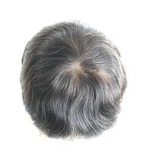 Peluca de peluquín de pelo de encaje francés de tamaño personalizado de cabello humano virgen <span class=keywords><strong>para</strong></span> <span class=keywords><strong>hombres</strong></span> densidad delgada de China - Product Image 4
