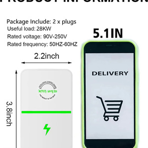 Ahorrador <span class=keywords><strong>de</strong></span> Energía Portátil con Enchufe Estadounidense, <span class=keywords><strong>Caja</strong></span> Inteligente <span class=keywords><strong>de</strong></span> <span class=keywords><strong>Ahorro</strong></span> <span class=keywords><strong>de</strong></span> Energía Eléctrica, Segura para Uso en Automóviles y Hogares, Garantía <span class=keywords><strong>de</strong></span> 3 Meses, Herramienta Manual - Product Image 3
