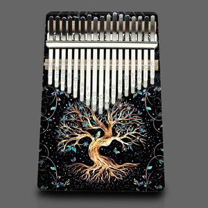 Best-seller per principianti strumento musicale-17 toni portatile colore Kalimba Finger Piano - Product Image 1