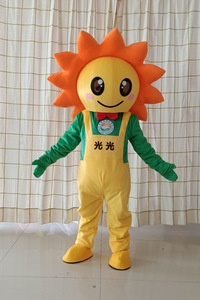 Costume da bambola gonfiabile a forma di girasole, accessorio promozionale per performance, copricapo, costume da bambola ambulante a forma di pianta grande e fiore. - Product Image 6