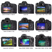 Canon 5D Mark III IV için ekran koruyucu EOS 6D 7D Mark II 100D/M3 EOS 650D 650D 1200D SX600 G7X temperli cam LCD Film