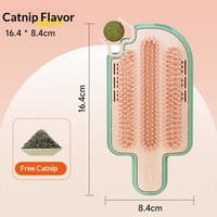 Griffoir pour chat en forme de crème glacée avec bâtonnet de chatouillage et boule de menthe, fixation murale/de table, jouet pour chat en gros