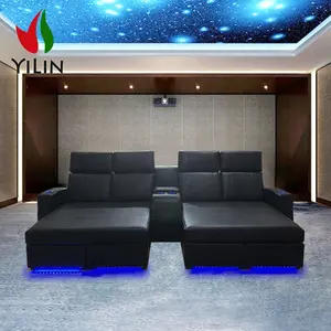 Phong Cách Mới Rạp Chiếu Phim Chỗ Ngồi Tư Nhân Làm Mát Cốc Chủ Nhà Rạp Chiếu Phim Sofa 4 Chỗ Ngồi Rạp Chiếu Phim Có Thể Ngả Sofa Giường