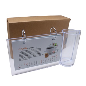 Custom logo 365 Days Plastic Printing Daily Table Calendar CD245008