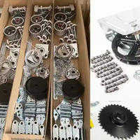 Boîte de quincaillerie pour porte de garage Kit complet de quincaillerie pour porte de garage en aluminium Composants pour porte de garage