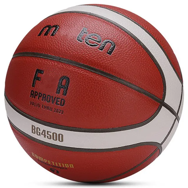 पीयू चमड़े की गुणवत्ता आधिकारिक कस्टम लोगो आकार 5 7 9 पिघला हुआ बास्केटबॉल GG7X पिघला हुआ 5000 BG4500