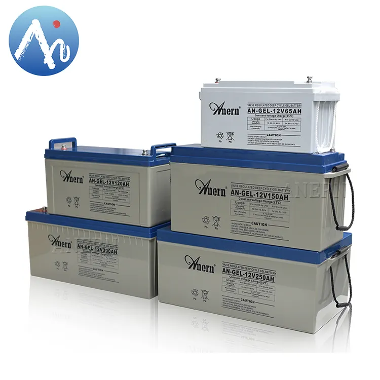 Anern Deep Cycle 12V 24V 100ah 200ah 250ah 400ah Solar batterien zu verkaufen