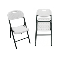 Chaise pliante moderne en plastique avec dossier en fer – Polyvalente pour intérieur et extérieur, idéale pour stades, pique-niques, fêtes, camping et événements sportifs