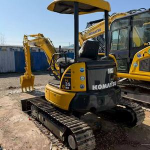 Mini-excavatrice compacte Komatsu PC35 d'origine japonaise à bras court et à rotation rapide - Product Image 1