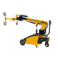 Robot Elevador de Vidrio Eléctrico con Ventosa de Vacío y Rotación de 360 Grados para Instalación de Muros Cortina y Ventanas