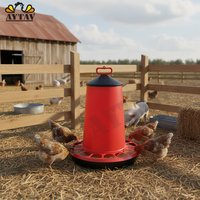 Mangeoire automatique en plastique certifiée, moyenne, 15 kg, pour poulets, porcs, élevage d'animaux de ferme, nouvelle garantie d'un an, modèle 302410 AYTAV