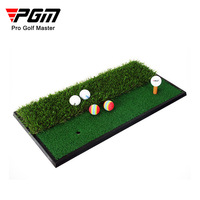 Tapis de golf miniature bicolore 30x60cm en EVA et caoutchouc pour simulateur de conduite, modèle PGM Golf DJD005