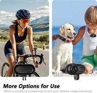 Mini caméra corporelle 4K 128 Go, caméra de corps d'action au format pouce, caméras de sport portables, enregistrement POV mains libres, support de casque