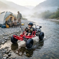 Kart à pédales tout-terrain pour enfants, 90CC, sûr et durable, buggy tout-terrain haute puissance pour la herbe et la plage, siège réglable