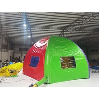 Carpa Inflable Profesional Coody Air Tent Forenia, Impermeable, con Ventanas, para Acampar al Aire Libre, Portátil para Familias