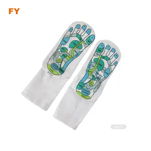 ZJFY- M0048 Chaussettes de massage des pieds de réflexologie Chaussettes d'acupression - Product Image 1