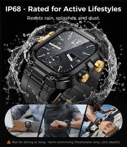 Coque de protection 3 en 1 avec protection d'écran en verre trempé intégrée, étanche, avec bracelet pour <span class=keywords><strong>Apple</strong></span> <span class=keywords><strong>Watch</strong></span> 11/10/9/8/7/6/5/4/SE - Product Image 2