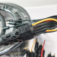 Câble audio multipaire Medusa 6 canaux de 30 pieds, 100 % cuivre pur, RCA, avec protection anti-tension, pour HDTV, voiture, système audio DJ