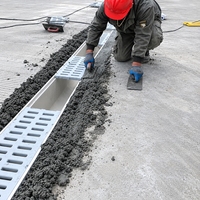 Caniveau de drainage en PRV résistant aux intempéries, tailles et options de couverture personnalisées pour ports, quais, terminaux et cours de conteneurs