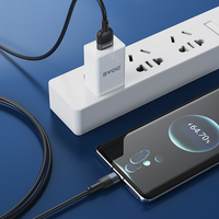 BWOO Grosir Kabel Data Tipe-c Aluminium Aloi + Bahan Tpe 2,4 A Kabel Pengisian Usb Tipe C