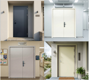 Puerta de Seguridad de Acero Personalizada Yonking, Resistente al Fuego por 90 Minutos, Antirrobo, para Entrada Principal de Casa, Villa, Escuela, Hospital - Product Image 4