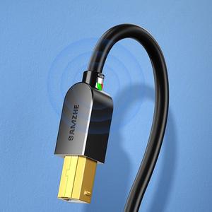 <span class=keywords><strong>Cable</strong></span> de Impresión USB-A a USB 2.0 SAMZHE de 0.5M con <span class=keywords><strong>Conector</strong></span> Cuadrado USB-B para Impresoras <span class=keywords><strong>HP</strong></span>, Canon y Epson, <span class=keywords><strong>Cable</strong></span> de Extensión Compatible con PLC - Product Image 3