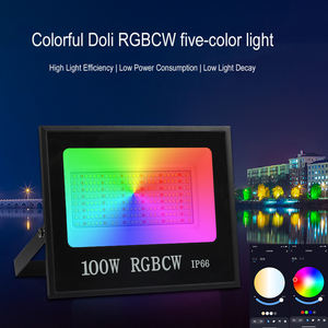 30w 50w 100w أضواء Ip66 حديقة المرحلة Wifi الذكية App Rgbcw Led الاضواء الكاشفة اليكسا جوجل تويا مصابيح بإضاءة قوية باللون الأحمر والأزرق والأخضر - Product Image 3