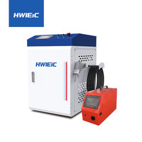 Nouvelle machine de nettoyage, de soudage et de découpe au laser à fibres portative HWlEiC, mini, quatre-en-un, pour l'élimination de la rouille, 3000W haute puissance
