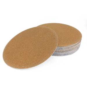 Disque de ponçage/rouleau abrasif en oxyde d'aluminium <span class=keywords><strong>jaune</strong></span> de 125 mm sans trou, fourni par l'usine, outils de polissage, prise en charge OEM/ODM - Product Image 4