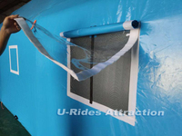 Vente en gros de photomaton publicitaire pour grand événement tente de fête gonflable bleue pour maison extérieure tente gonflable personnalisée à vendre